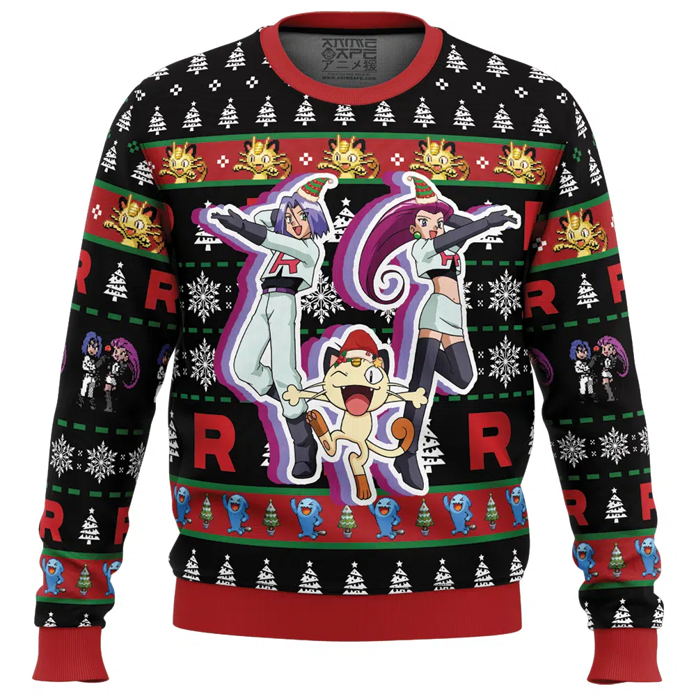 Buildercar - Team Rocket Pokemon Ugly Christmas Sweater