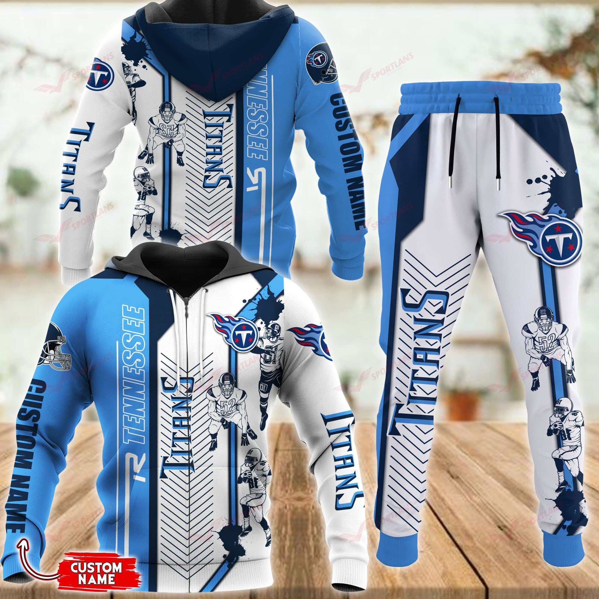 Buildercar - Tennessee Titans Personalized Hoodie & Jogger 