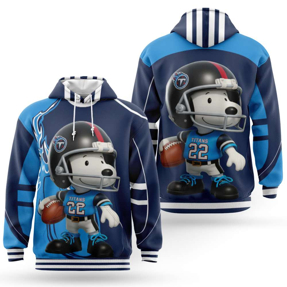 Buildercar - Tennessee Titans Premium NFL x Snoopy Hoodie