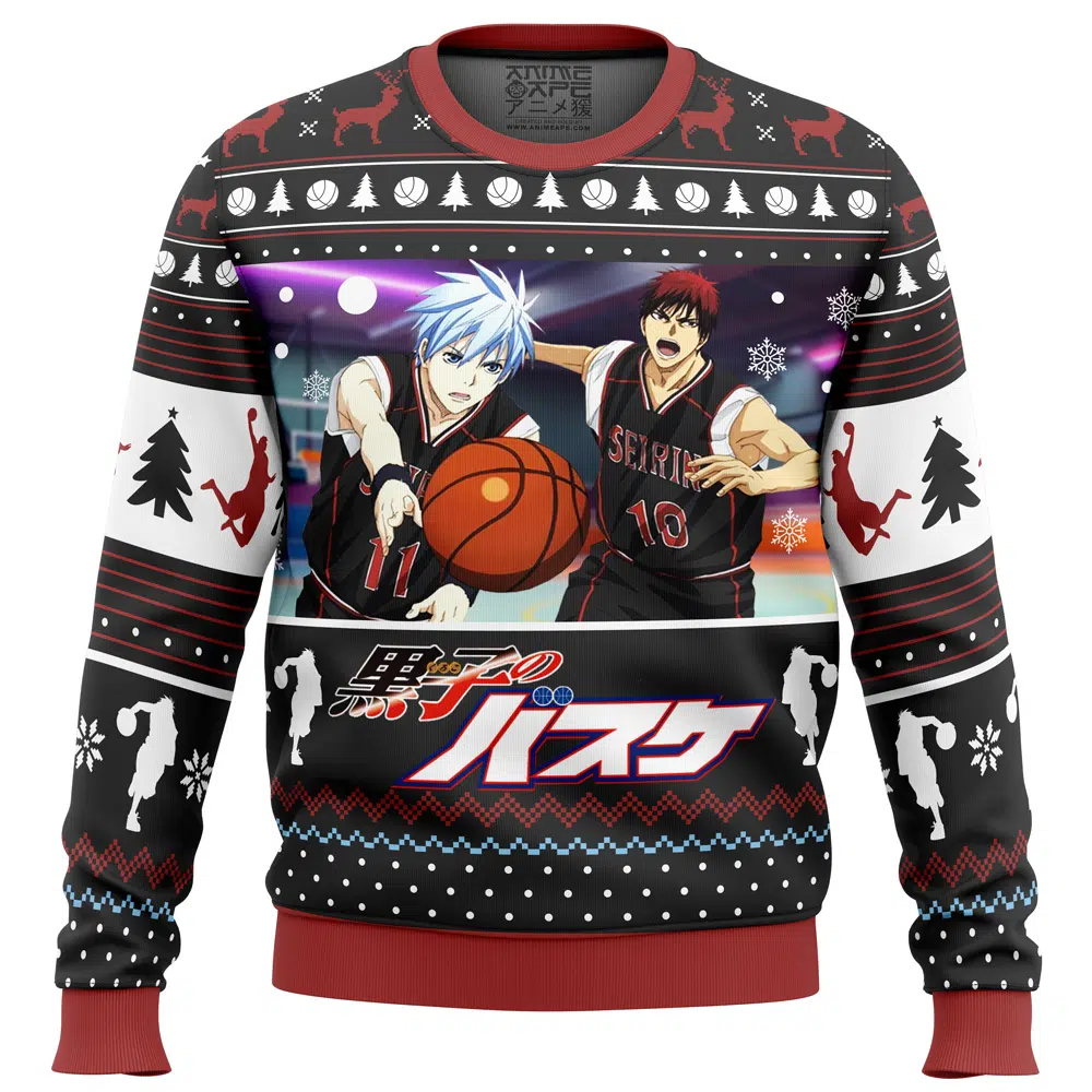 Buildercar - Tetsuya And Taiga Kuroko's Basketball Ugly Christmas Sweater