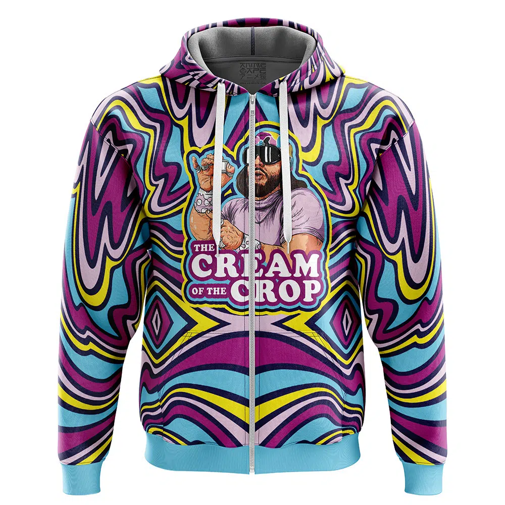 Buildercar - The Cream of the Crop Trippy Randy Savage Zip Hoodie Jacket