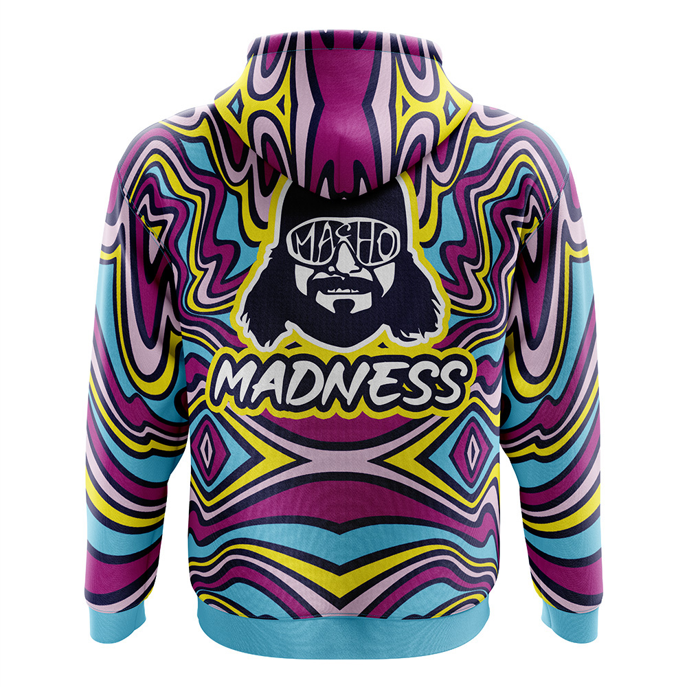 Buildercar - The Cream of the Crop Trippy Randy Savage Zip Hoodie Jacket - Image 2