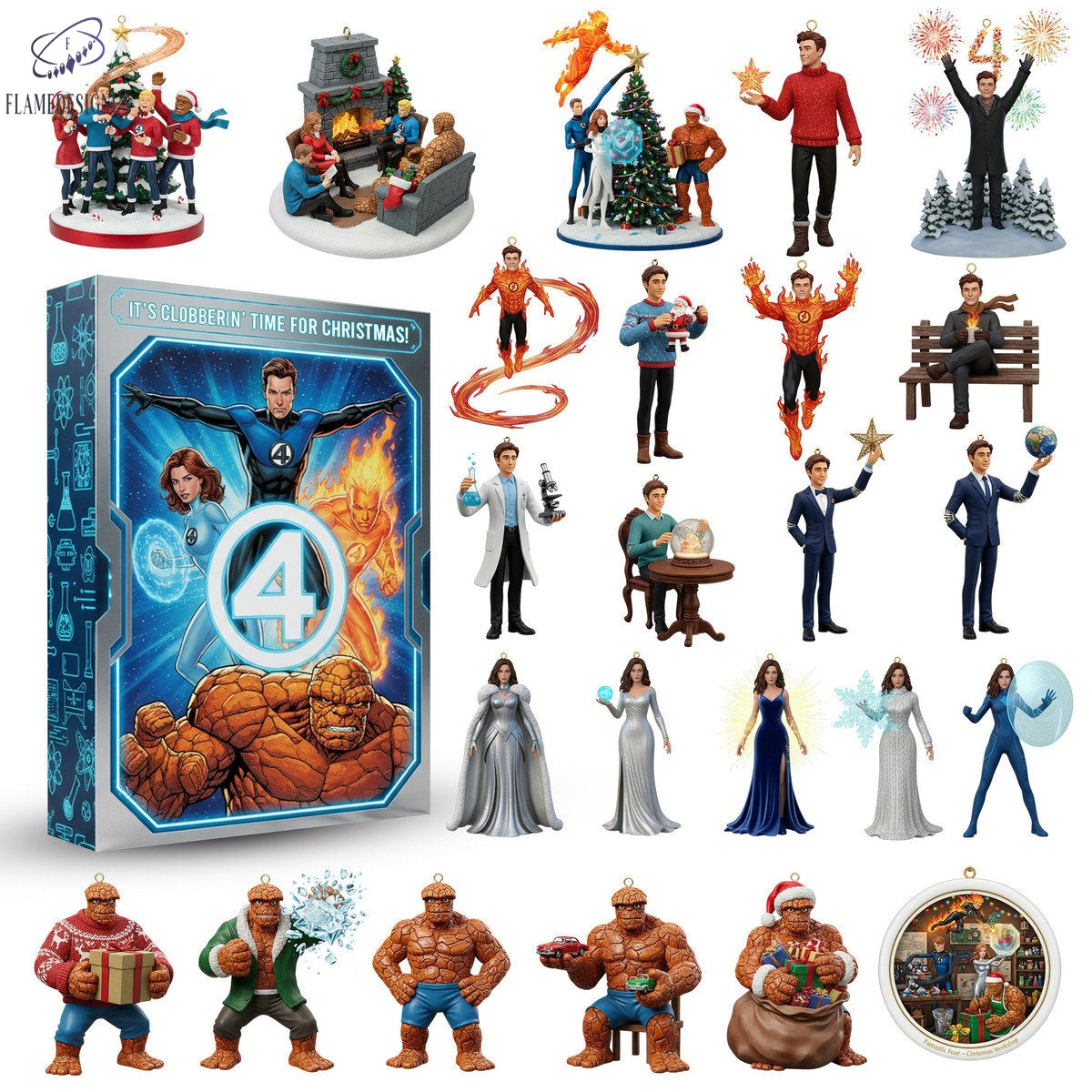 Buildercar - The Fantastic Four Advent Calendar 2025 -2D Acrylic