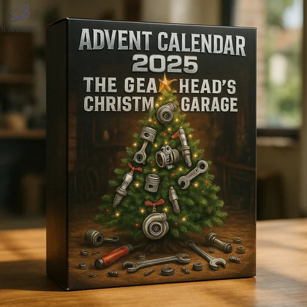 Buildercar - The Gearheads Christmas Garage 2025 Advent Calendar -2D Acrylic