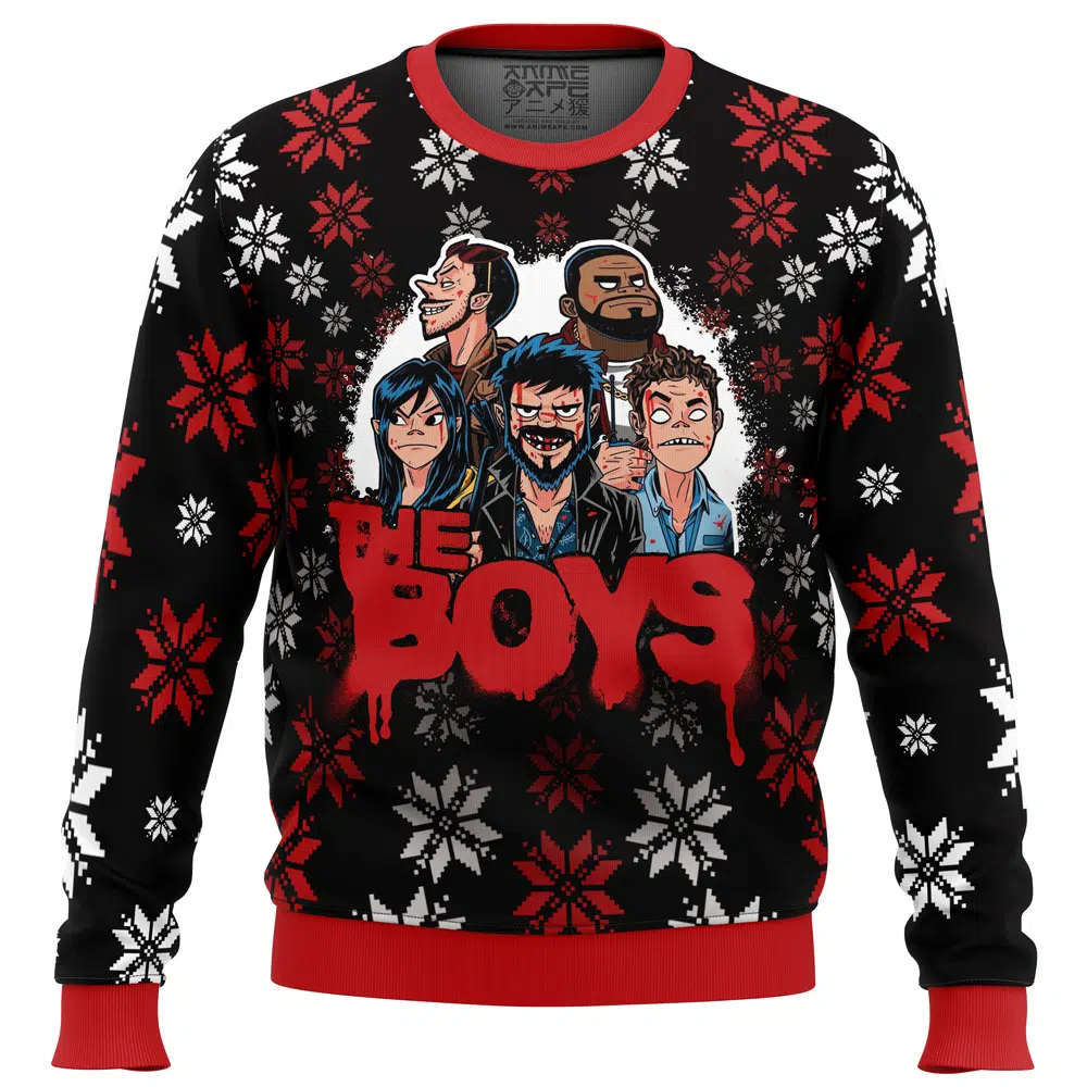 Buildercar - The Gorillaz Boys The Boys Ugly Christmas Sweater