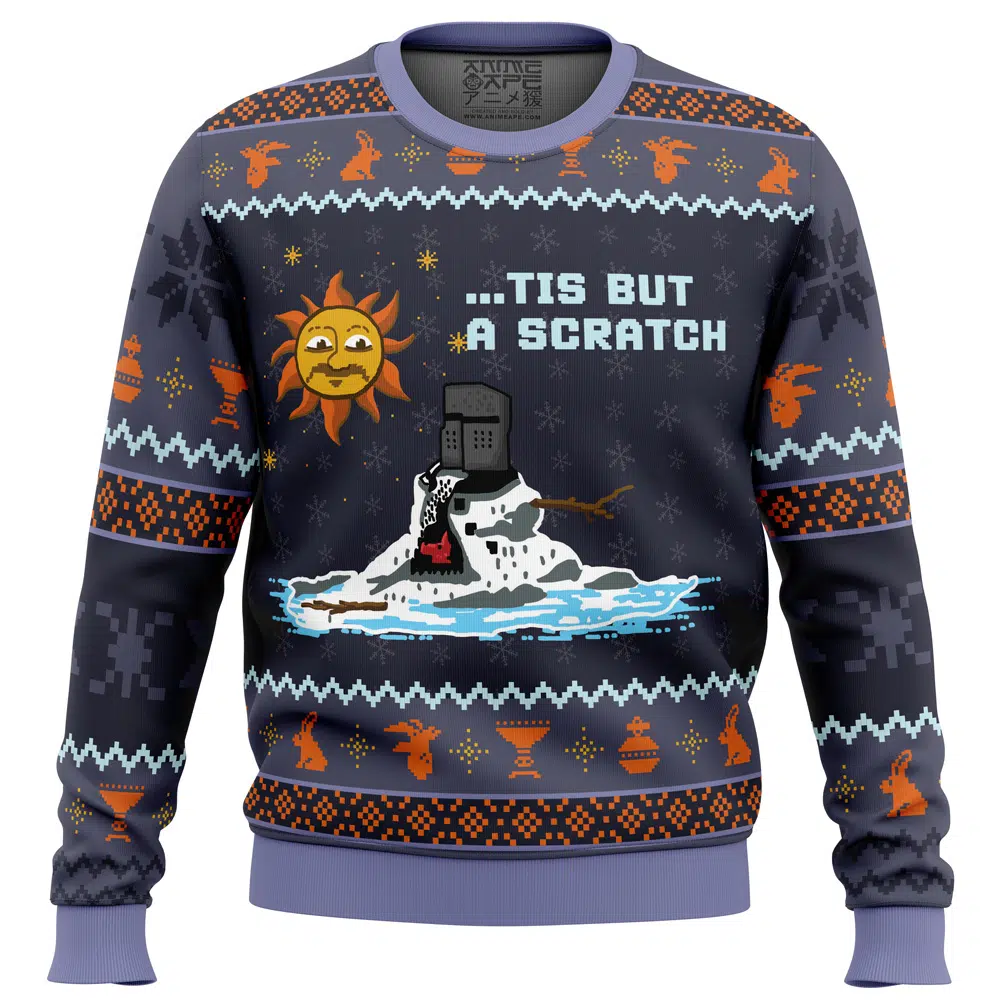 Buildercar - The Melting Knight Monty Python Ugly Christmas Sweater