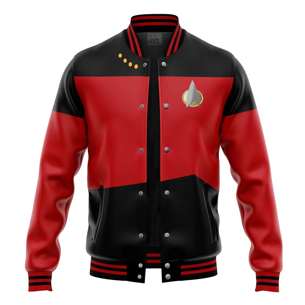 Buildercar - The Next Generation Red Star Trek Varsity Jacket