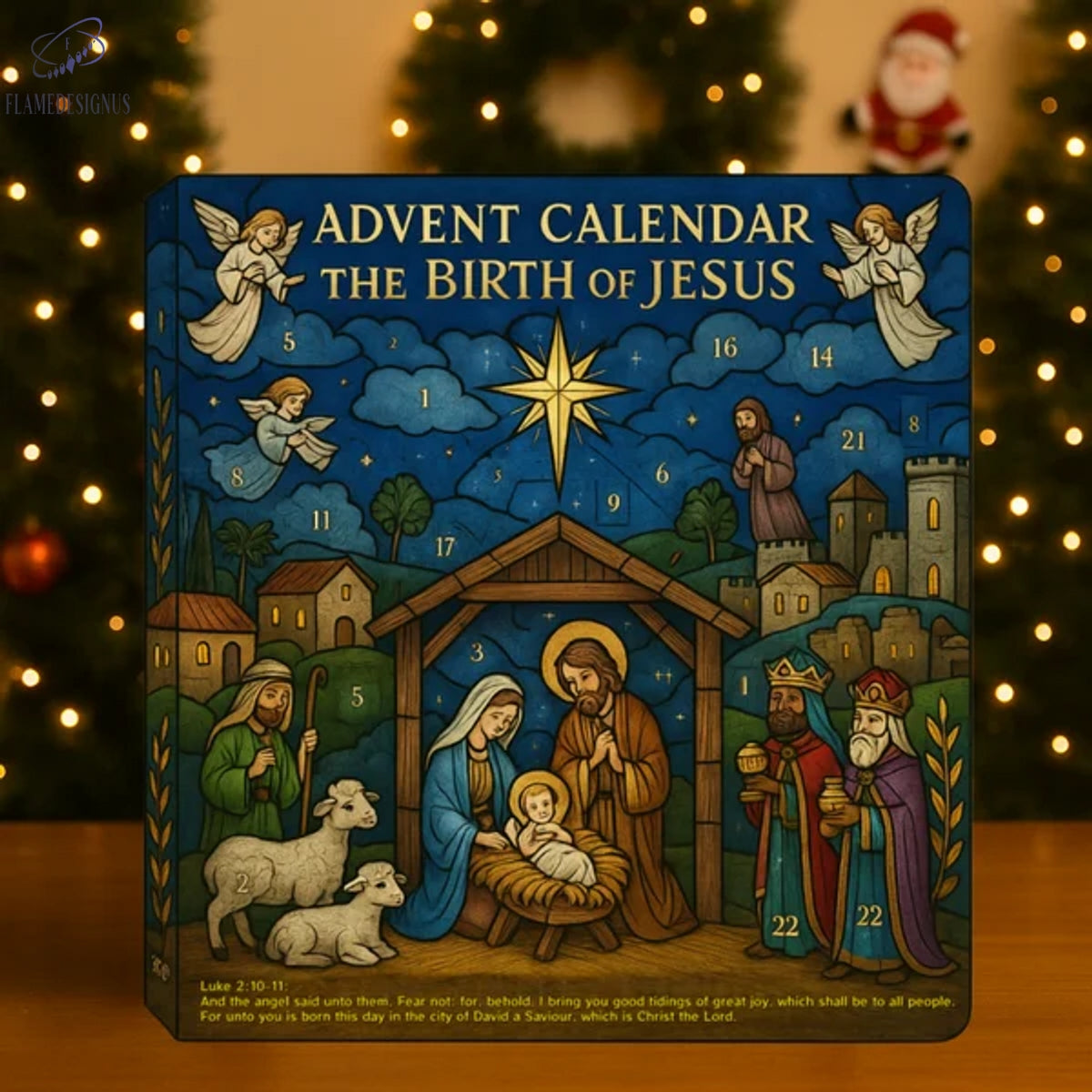 Buildercar - The Path To Bethlehem Advent Calendar -2D Acrylic