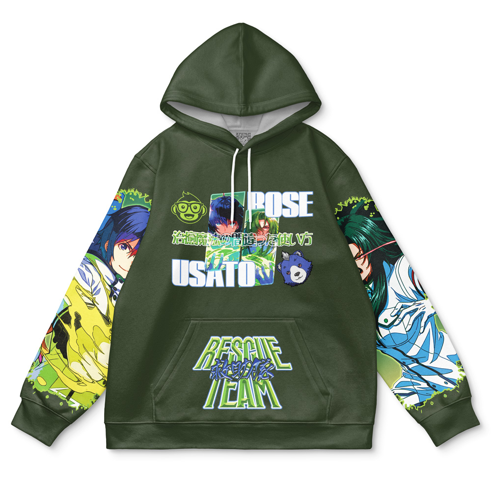 Buildercar - The Wrong Way to use Healing Magic Streetwear Hoodie - Image 2