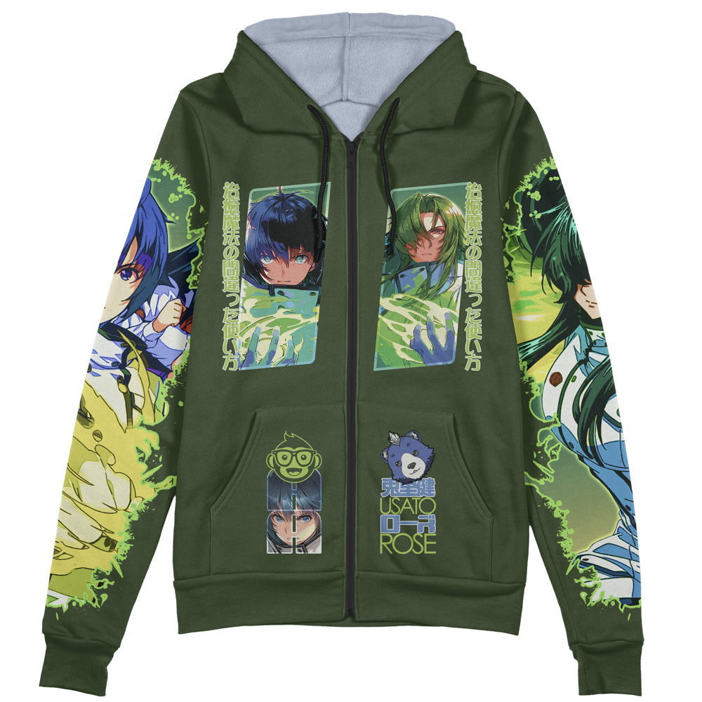 Buildercar - The Wrong Way to use Healing Magic Zip Hoodie Jacket - Image 2