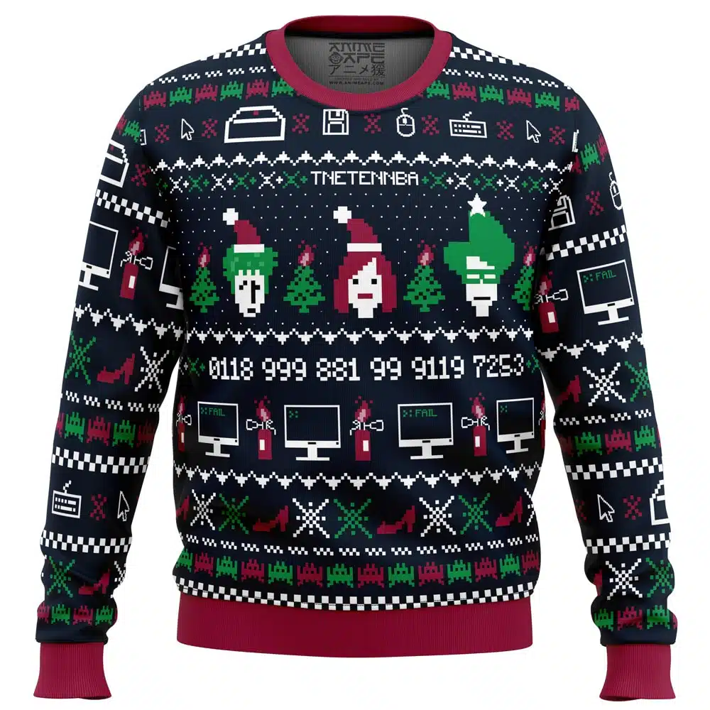 Buildercar - The X-Mas Crowd IT Crowd Ugly Christmas Sweater