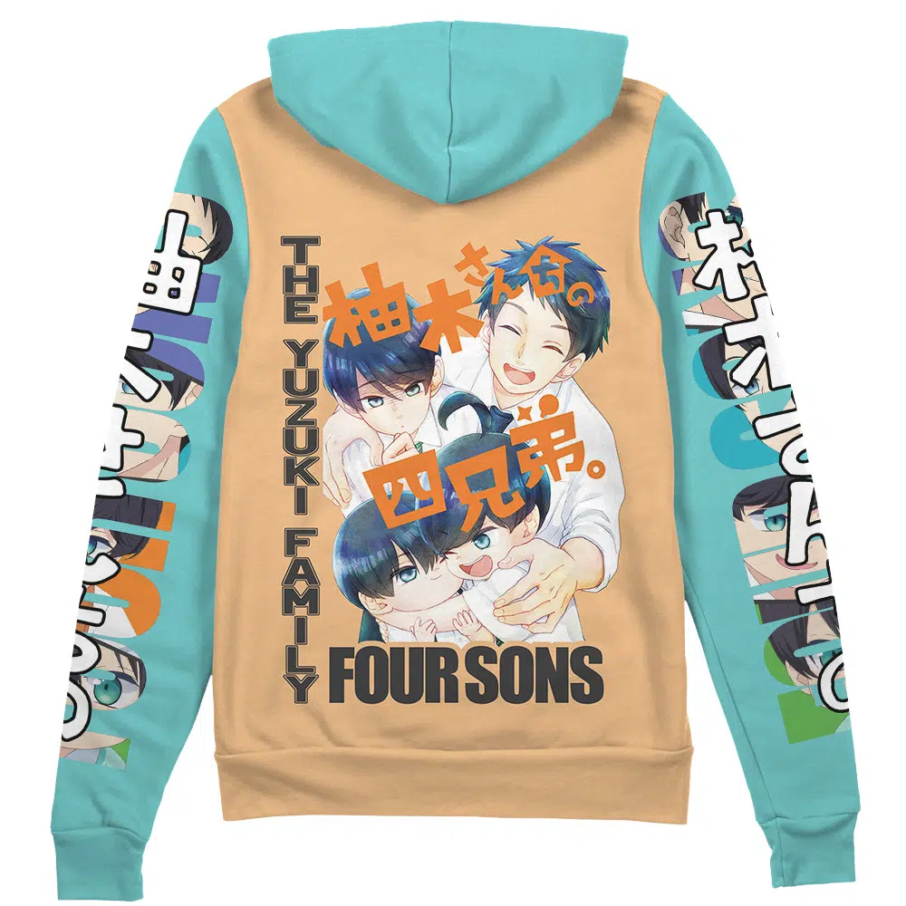 Buildercar - The Yuzuki Family’s Four Sons Streetwear Zip Hoodie Jacket