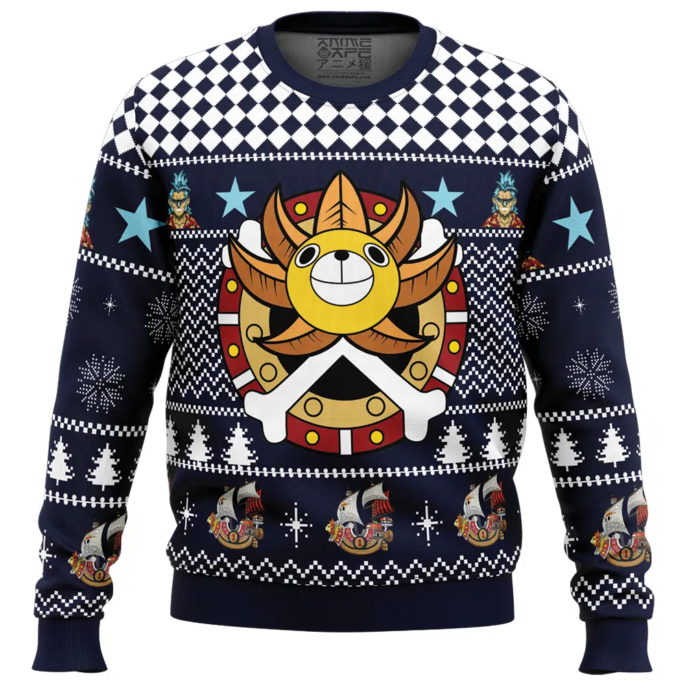 Buildercar - Thousand Sunny One Piece Ugly Christmas Sweater