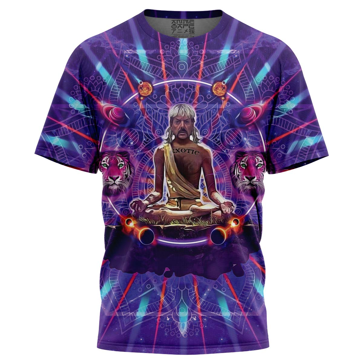 Buildercar - Tiger King Trippy Joe Exotic Astral Meditation T-Shirt