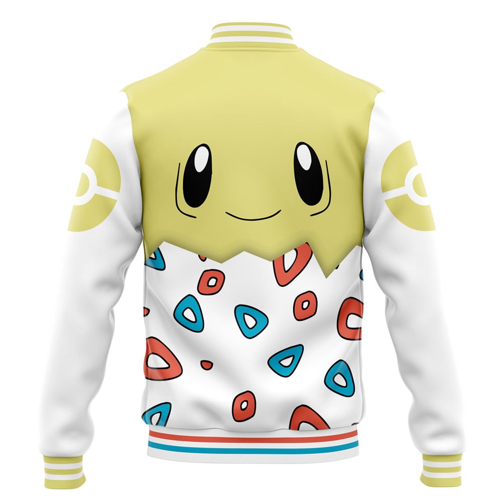 Buildercar - Togepi Face Pokemon Varsity Jacket