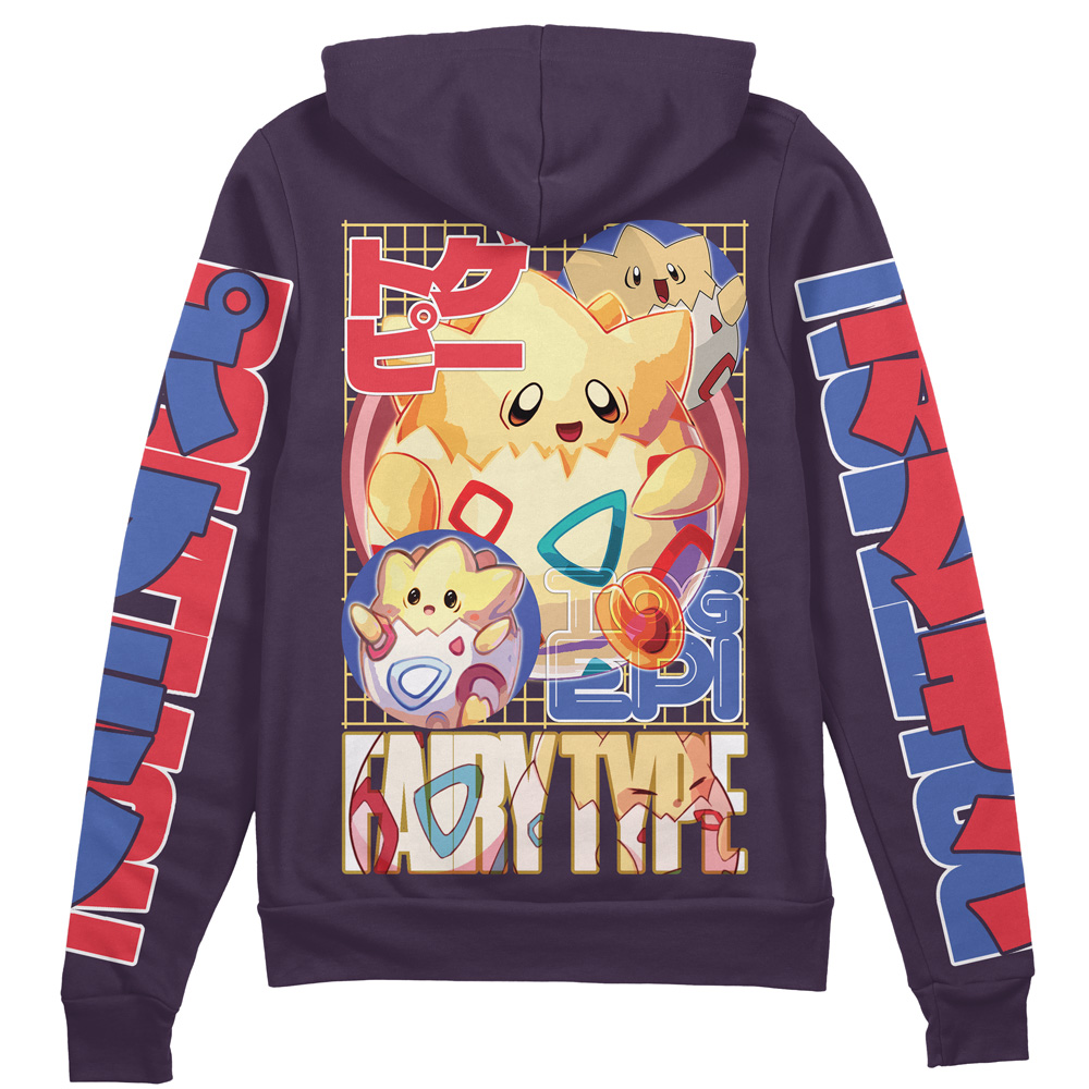 Buildercar - Togepi Pokemon Streetwear Zip Hoodie Jacket