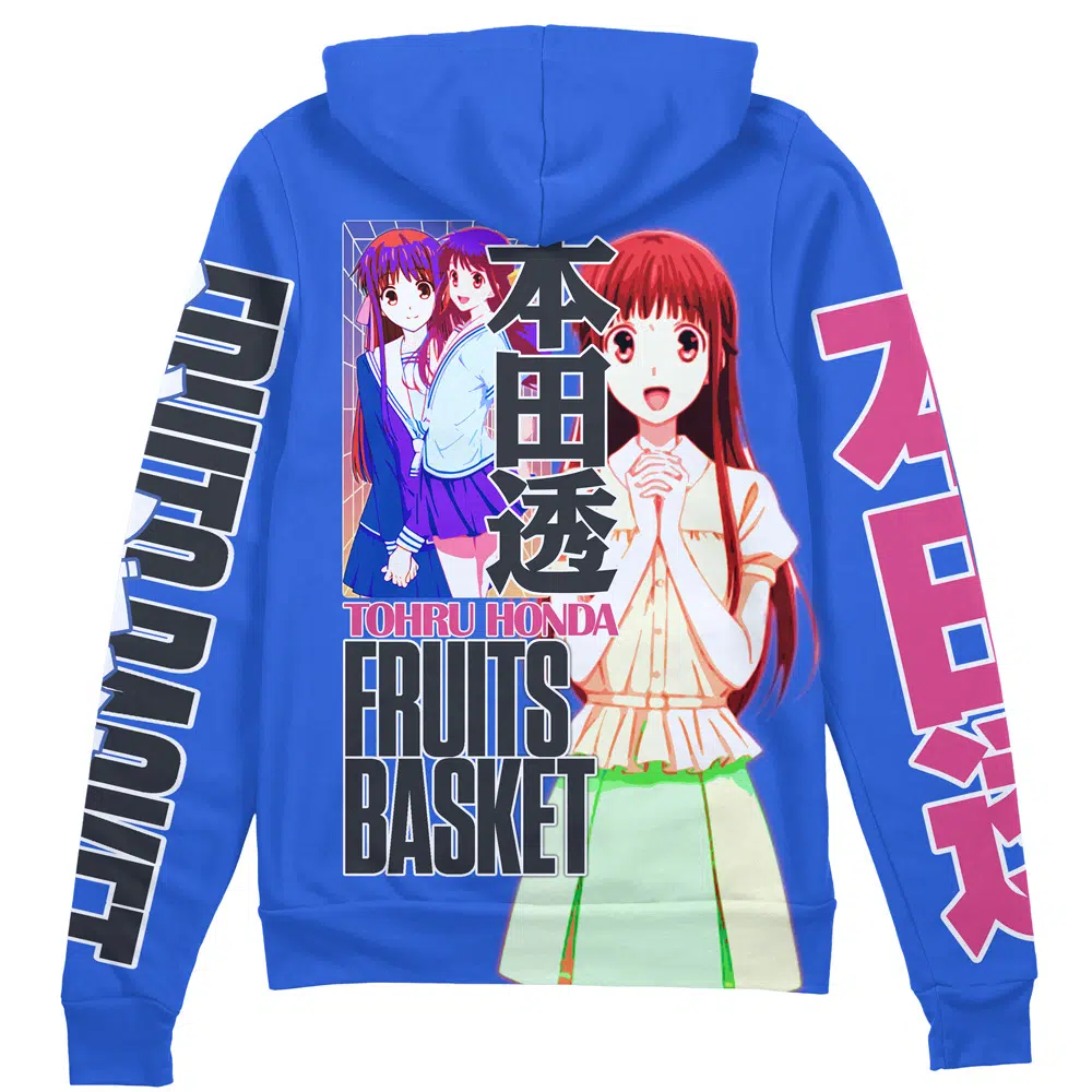 Buildercar - Tohru Honda Fruits Basket Streetwear Zip Hoodie Jacket