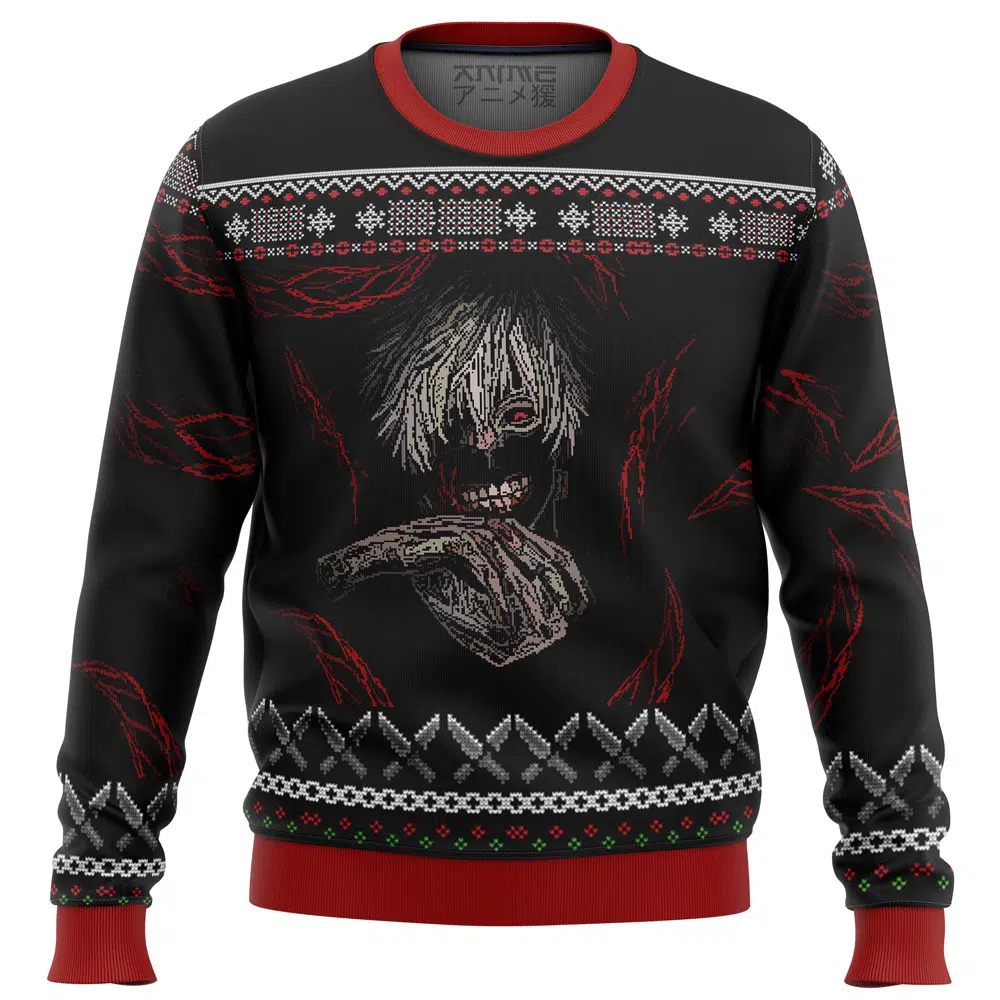 Buildercar - Tokyo Ghoul Dark Kaneki Ugly Christmas Sweater