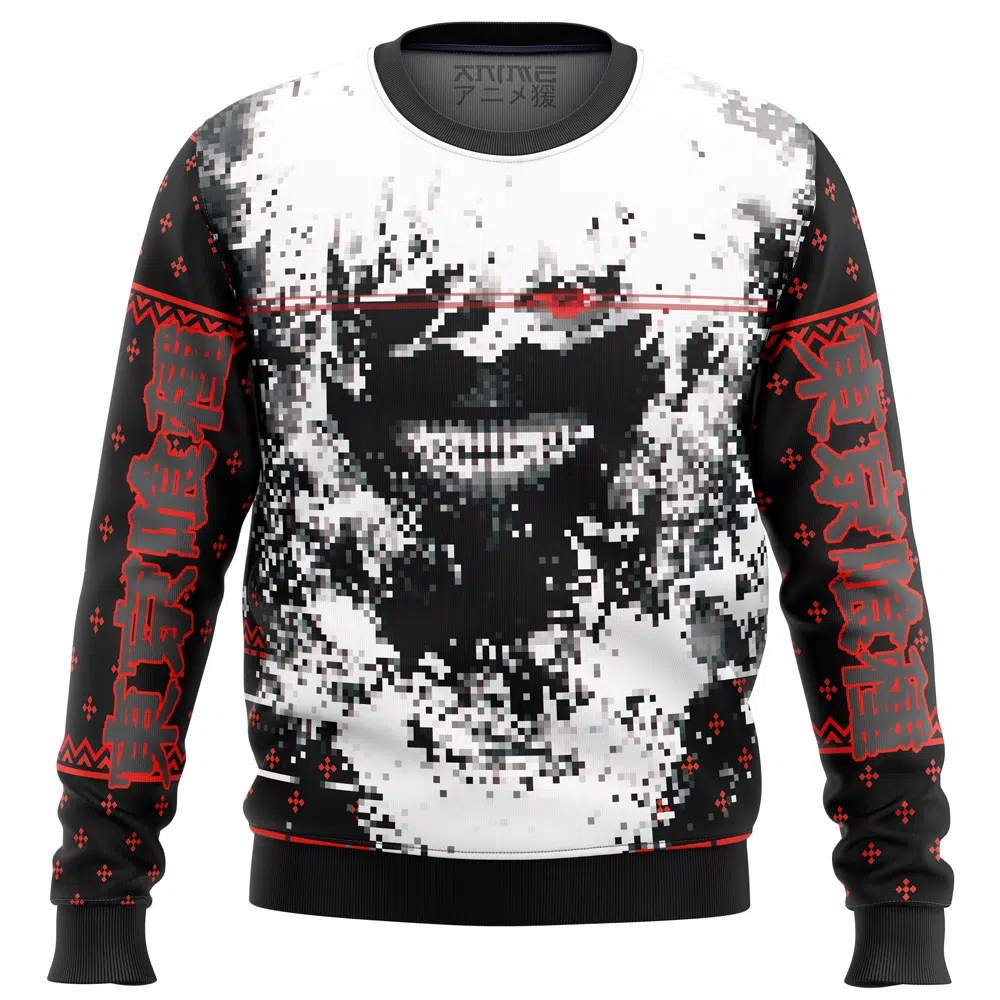 Buildercar - Tokyo Ghoul Kaneki Splatter Ugly Christmas Sweater