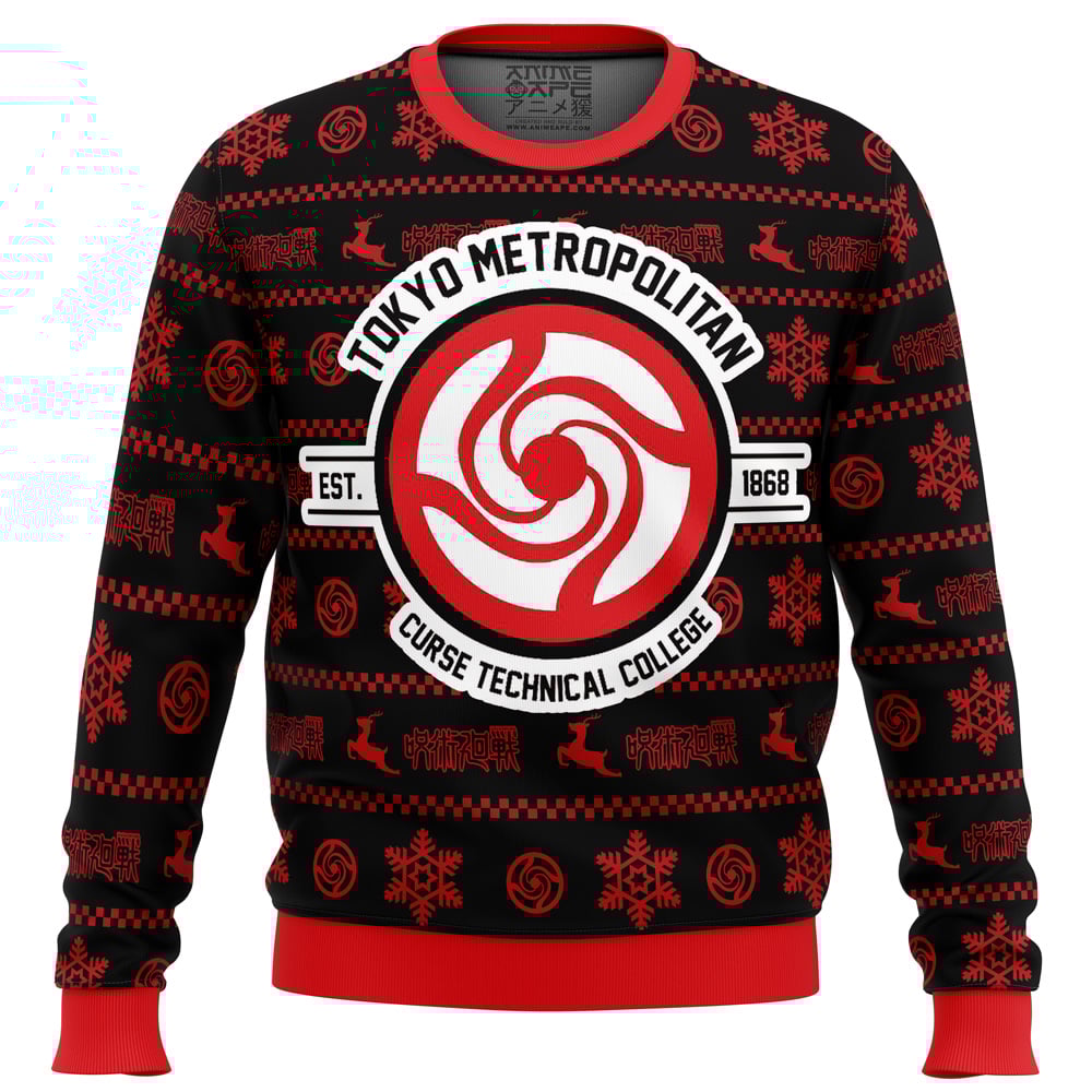 Buildercar - Tokyo Metropolitan Jujutsu Kaisen Ugly Christmas Sweater