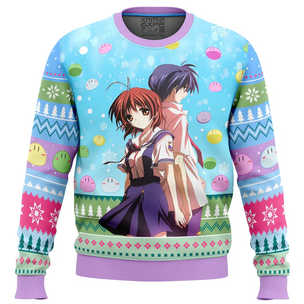 Buildercar - Tomoya And Nagisa Clannad Ugly Christmas Sweater