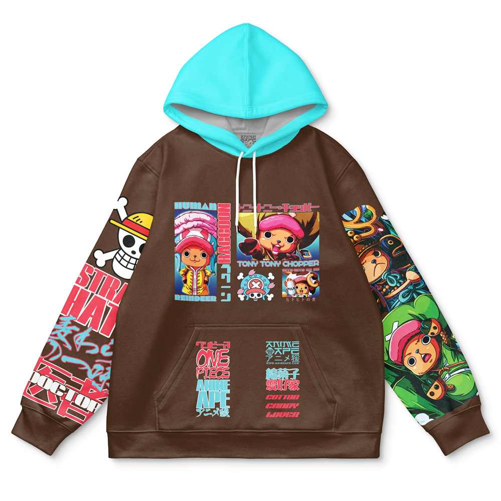 Buildercar - Tony Tony Chopper V4 One Piece Streetwear Hoodie - Image 2