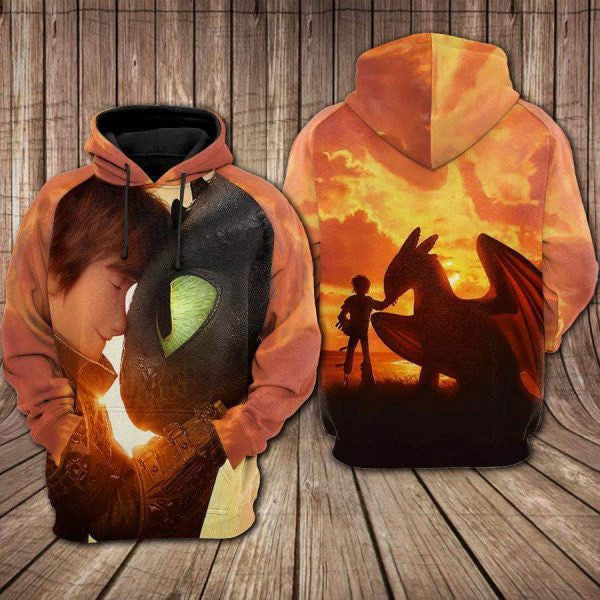 Buildercar - Toothless How To Train Your Dragon Movies 2k624 Lover Gift ,toothless Dragon All Over Print 3d Hoodie 2555