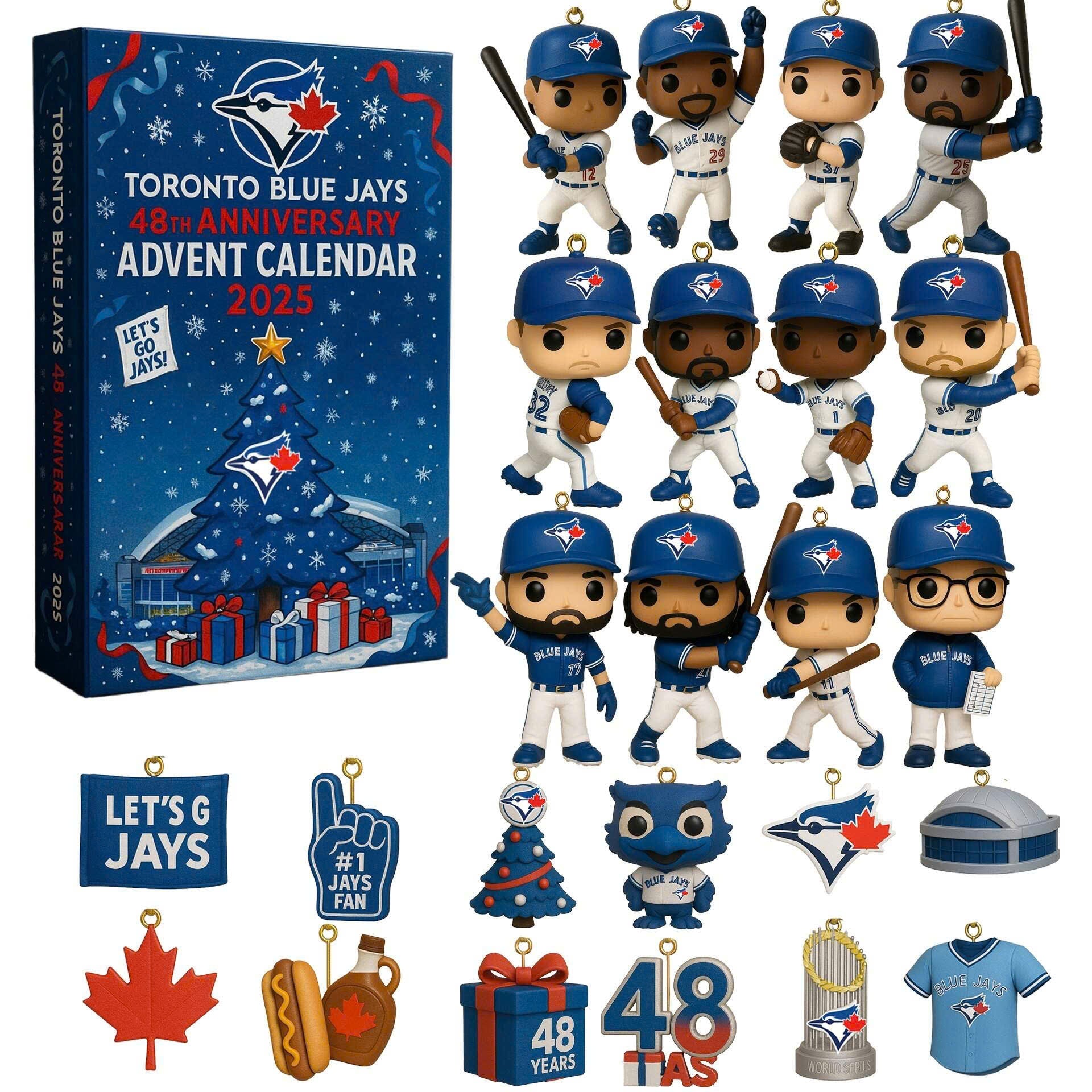 Buildercar - Toronto Blue Jays Advent Calendar 2025 48TH ANNIVERSARY -2D Acrylic