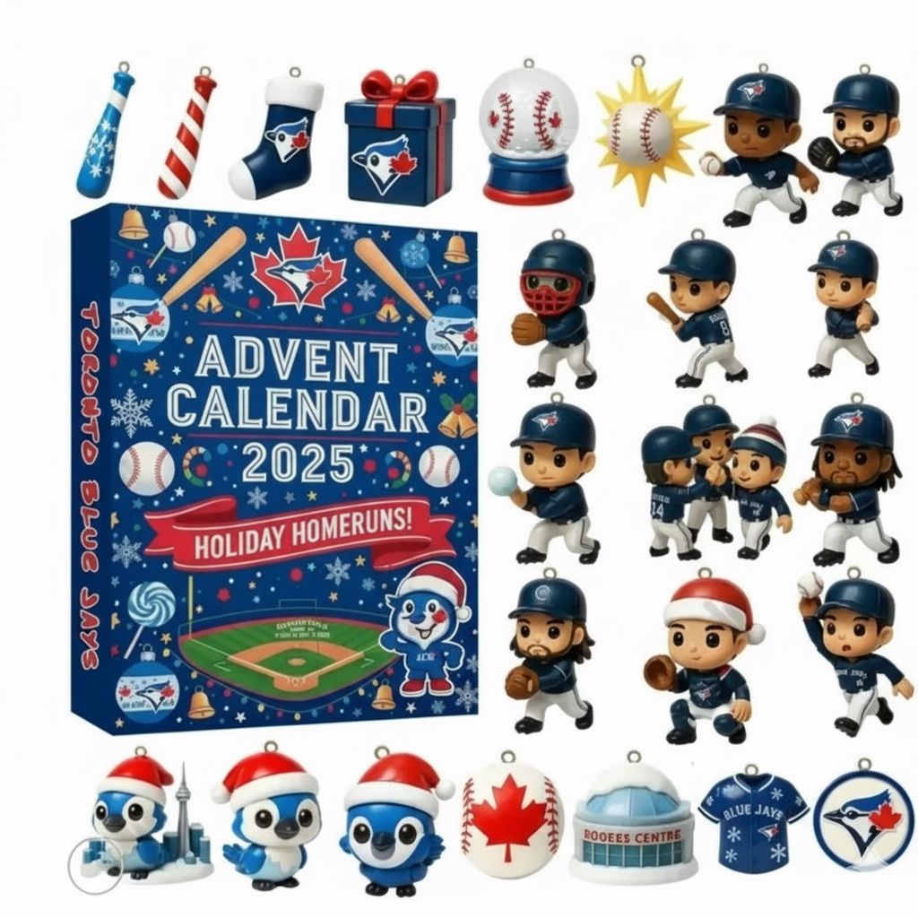 Buildercar - Toronto Blue Jays Holiday Home Runs Advent Calendar 2025 -2D Acrylic