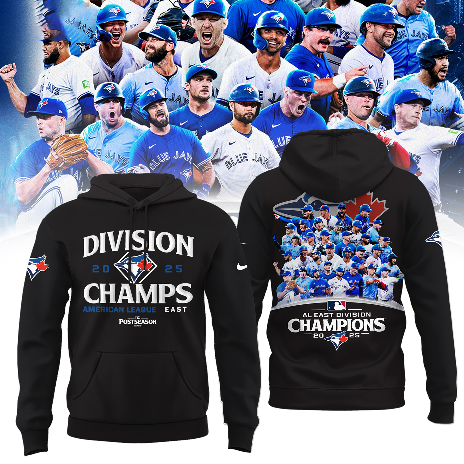 Buildercar - Toronto Blue Jays X MLB American League Champions Limited Edition Hoodies V10