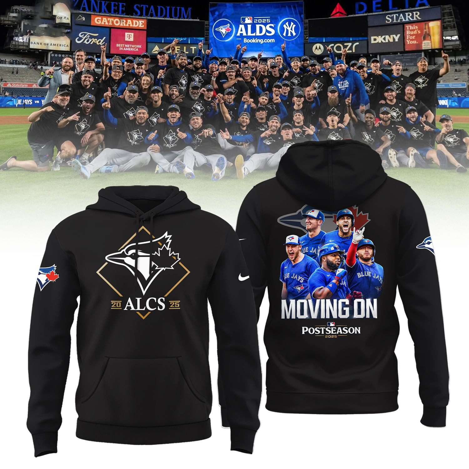 Buildercar - Toronto Blue Jays X MLB American League Champions Limited Edition Hoodies V7
