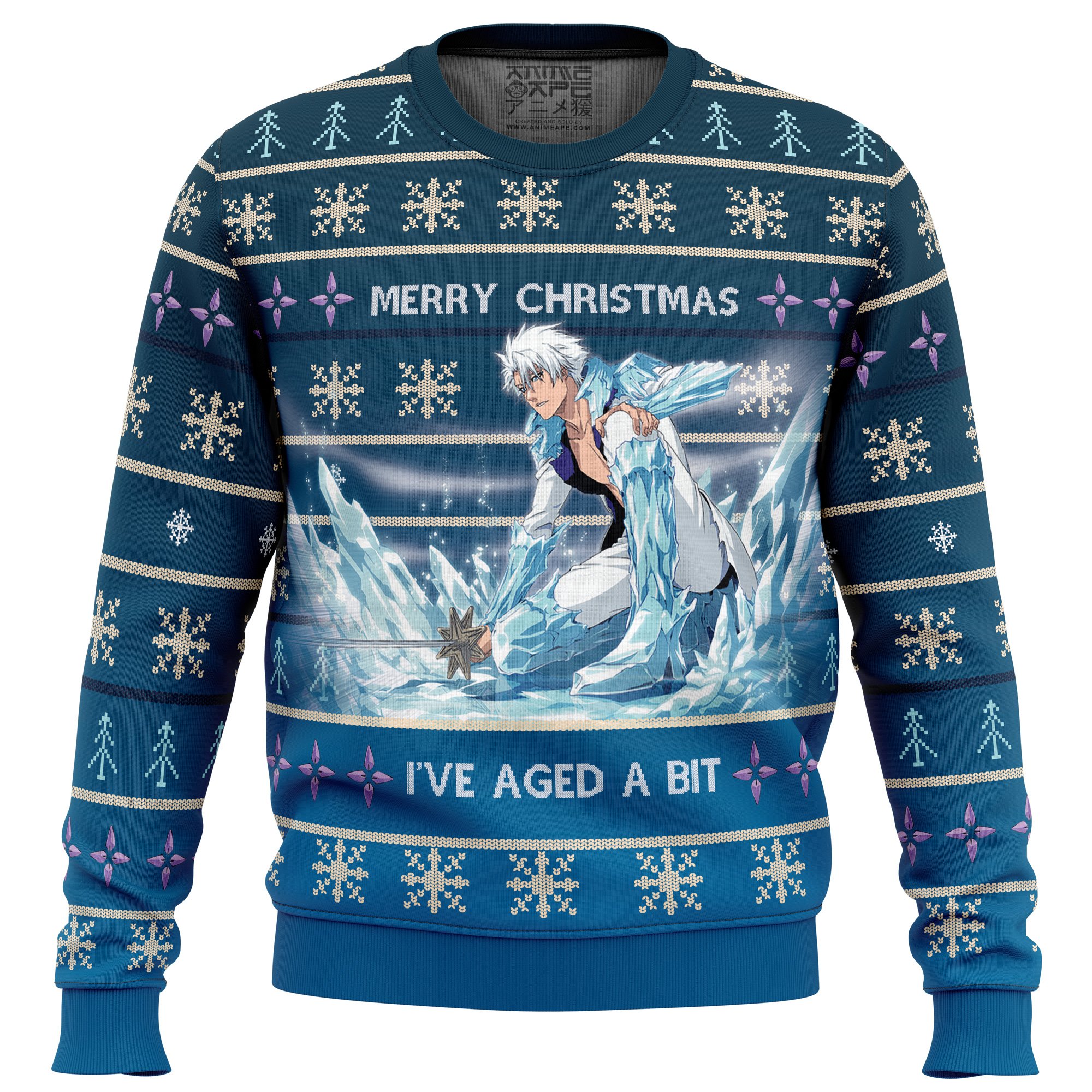 Buildercar - Toshiro Hitsugaya Bleach Thousand-Year Blood War Ugly Christmas Sweater