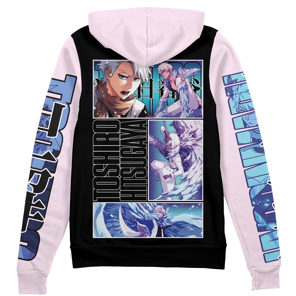 Buildercar - Toshiro Hitsugaya TYBWA Bleach Streetwear Zip Hoodie Jacket
