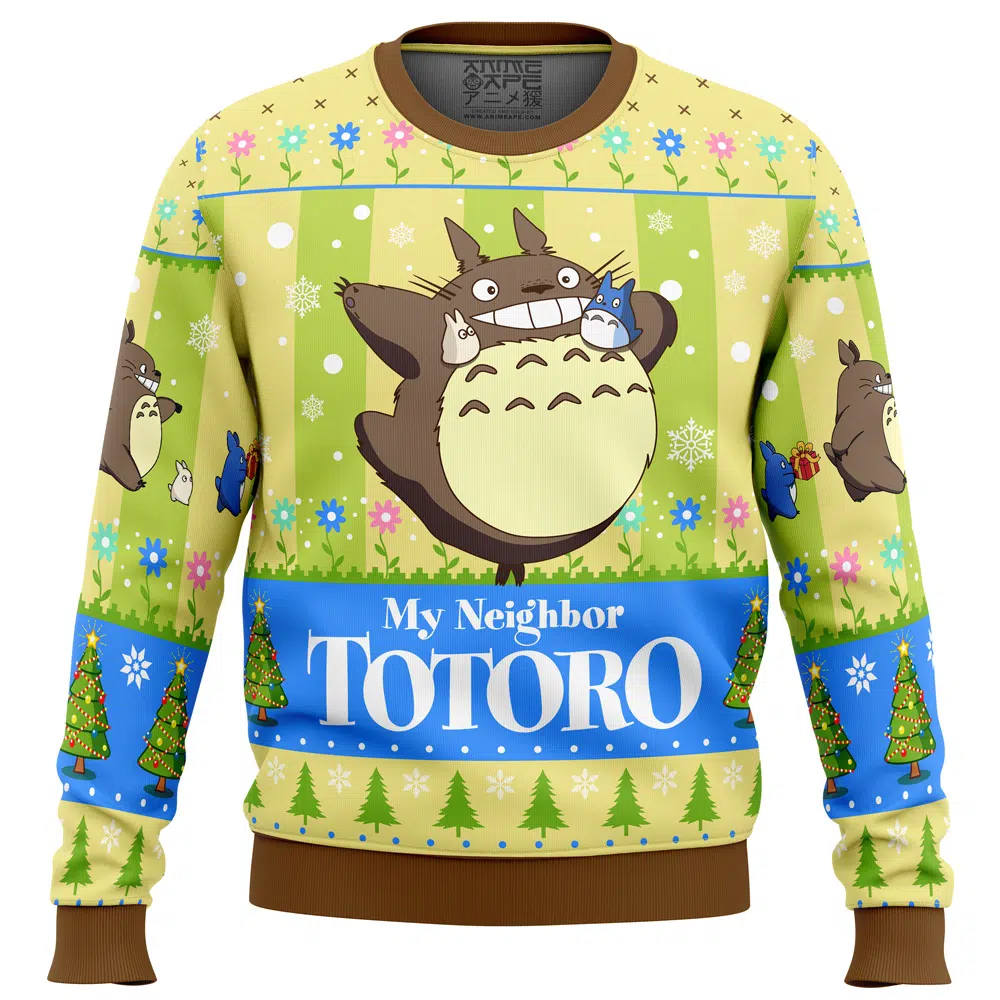 Buildercar - Totoro and Friends My Neighbor Totoro Ugly Christmas Sweater