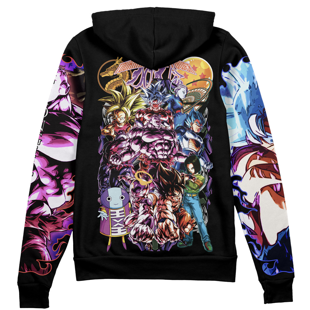 Buildercar - Tournament of Power Dragon Ball Z Streetwear Zip Hoodie Jacket