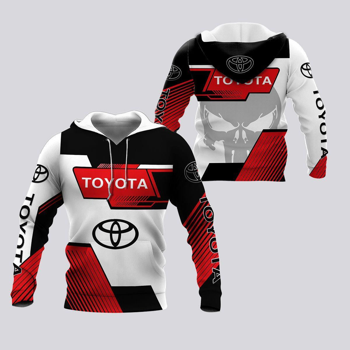 Buildercar - Toyota Lover Gift, Skull Toyota, Toyota Lph All Over Print Hoodie
