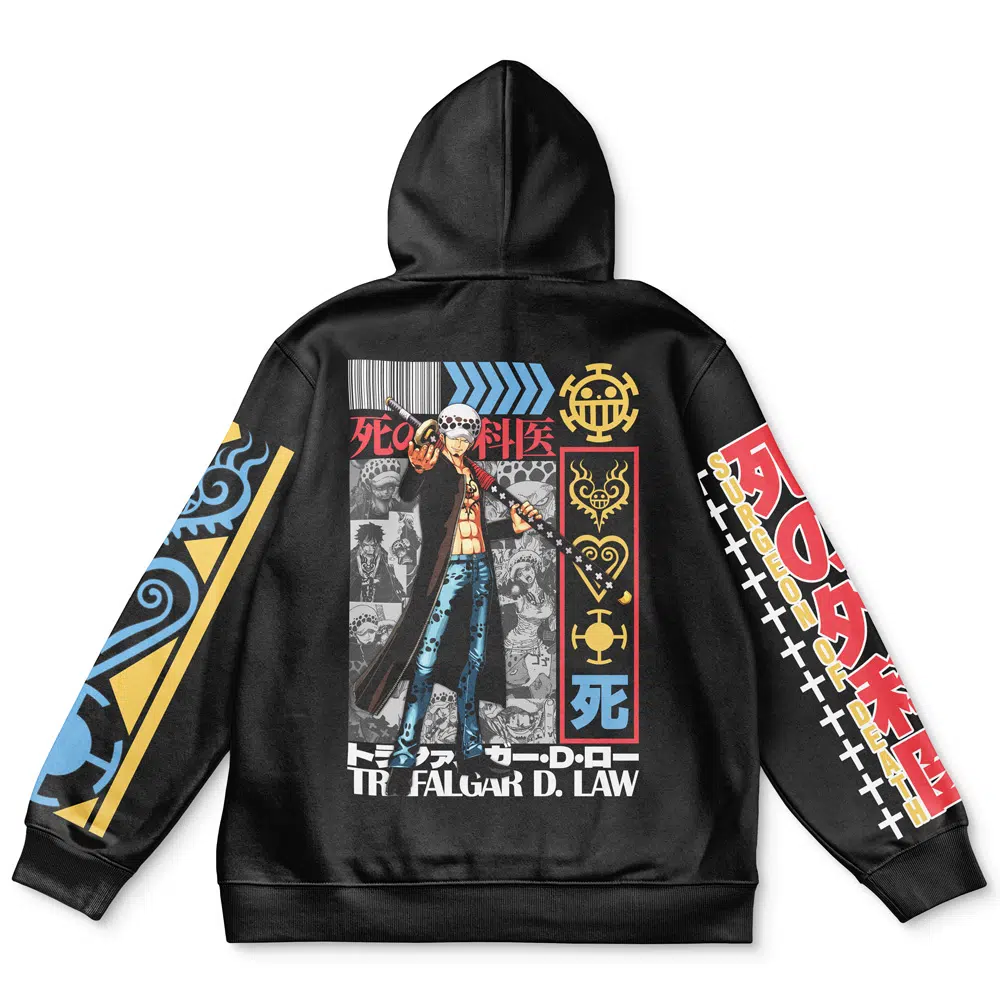 Buildercar - Trafalgar D. Law V2 One Piece Streetwear Hoodie