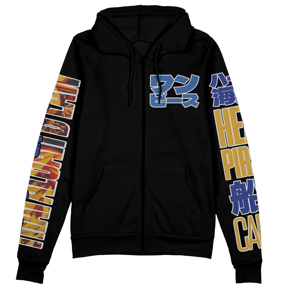 Buildercar - Trafalgar D. Law V3 One Piece Streetwear Zip Hoodie Jacket - Image 2