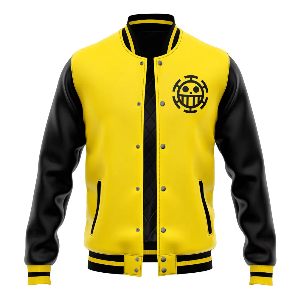 Buildercar - Trafalgar D. Water Law One Piece Varsity Jacket
