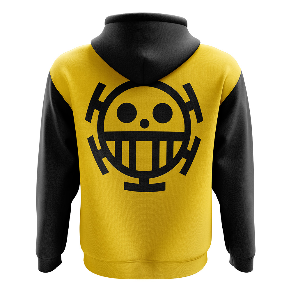 Buildercar - Trafalgar Law One Piece Zip Hoodie Jacket - Image 2