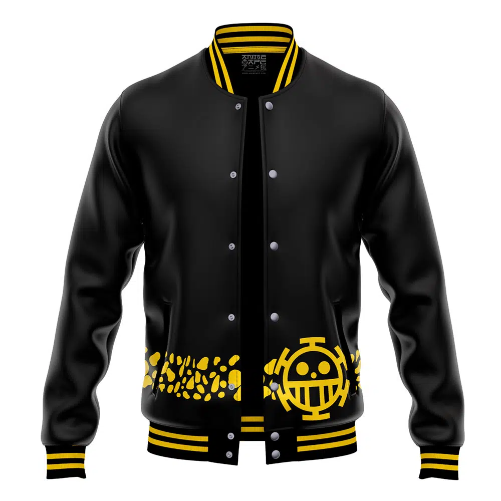 Buildercar - Trafalgar Law Punk Hazard One Piece Varsity Jacket