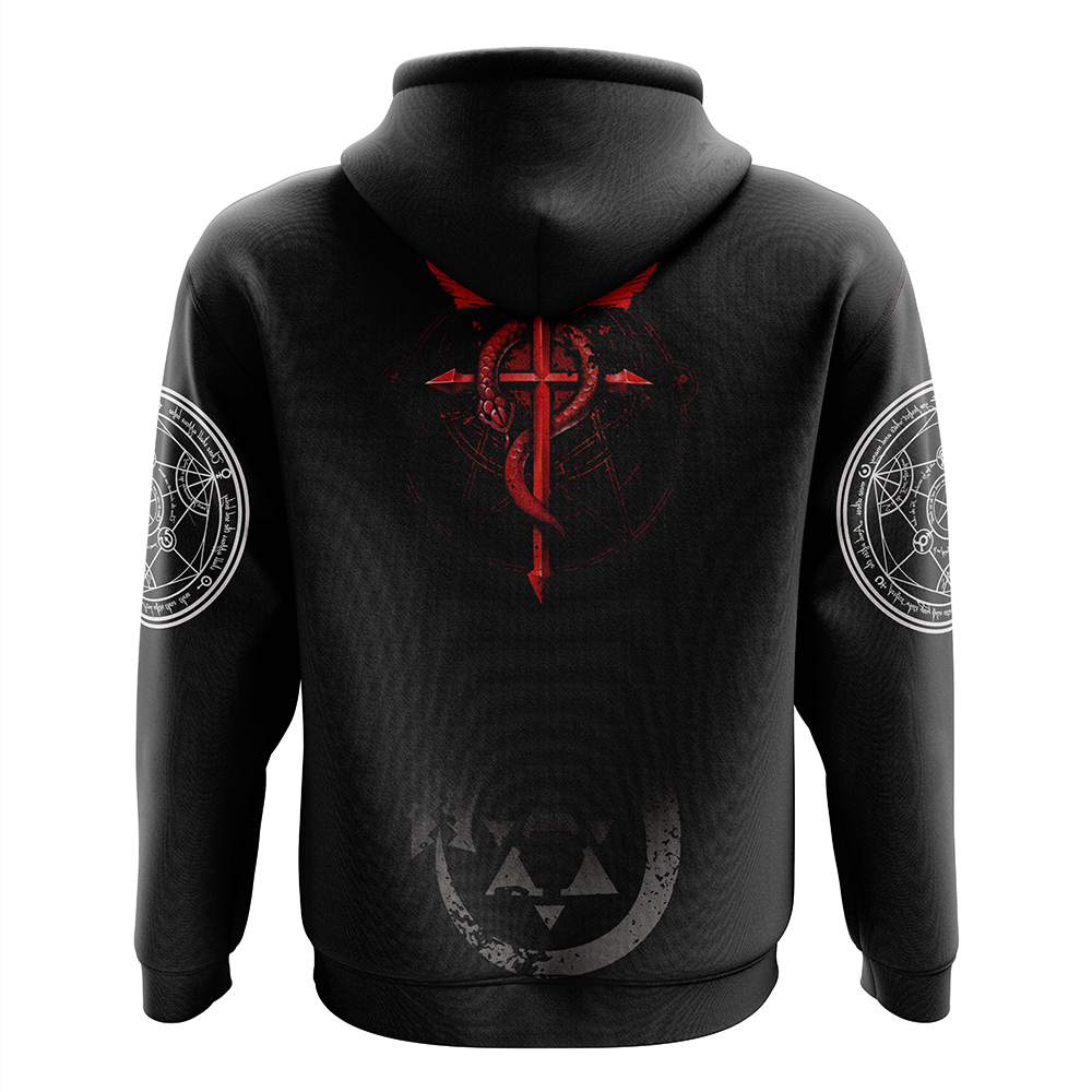 Buildercar - Transmutation Circle Alchemist Zip Hoodie Jacket - Image 2