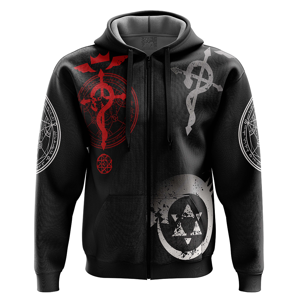 Buildercar - Transmutation Circle Alchemist Zip Hoodie Jacket