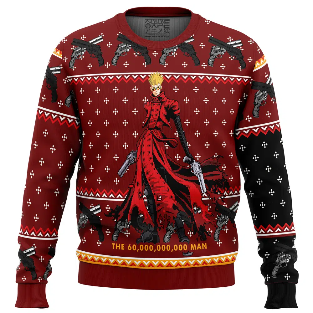 Buildercar - Trigun Vash the Stampede Ugly Christmas Sweater