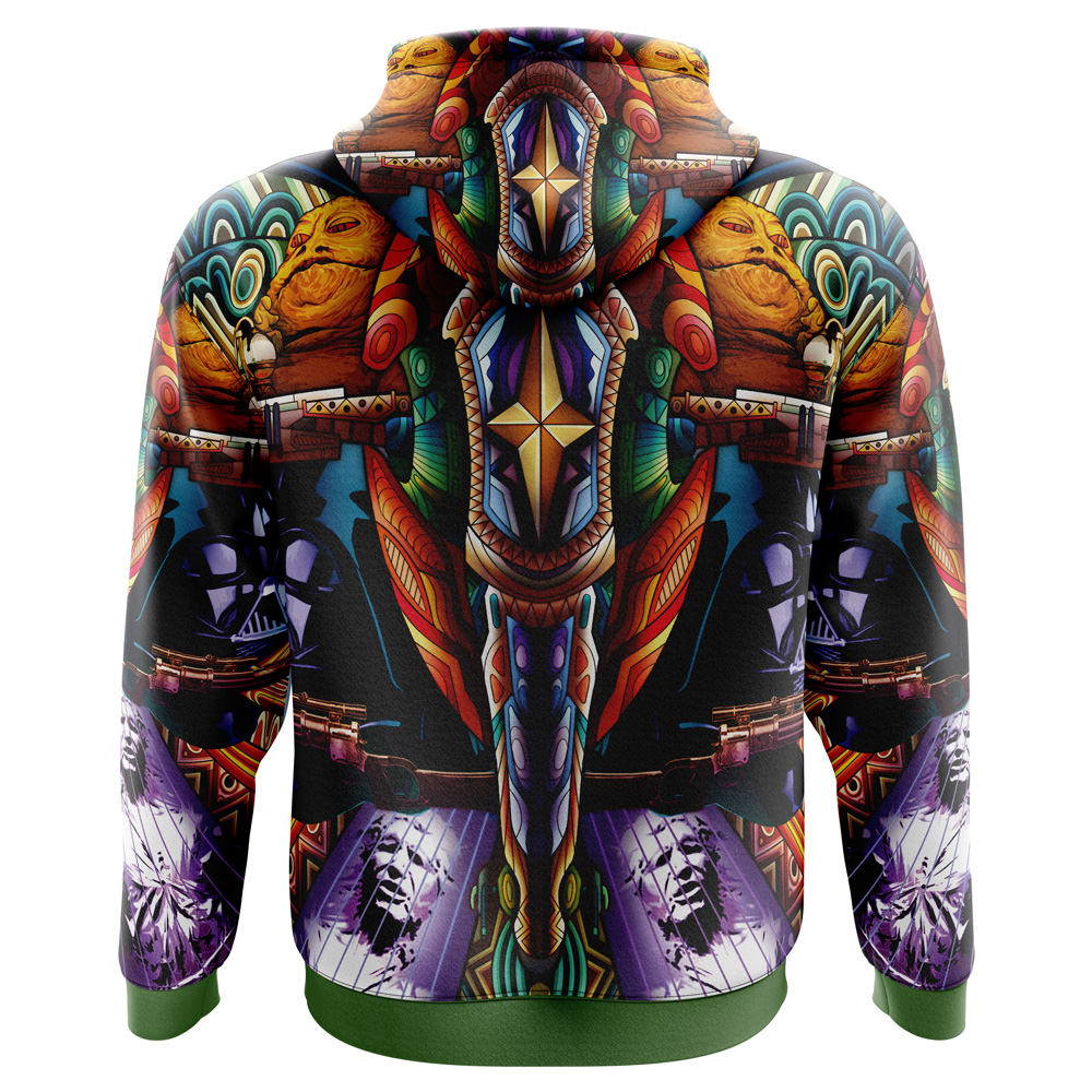Buildercar - Trippy Boba Fett Star Wars Hoodie - Image 2