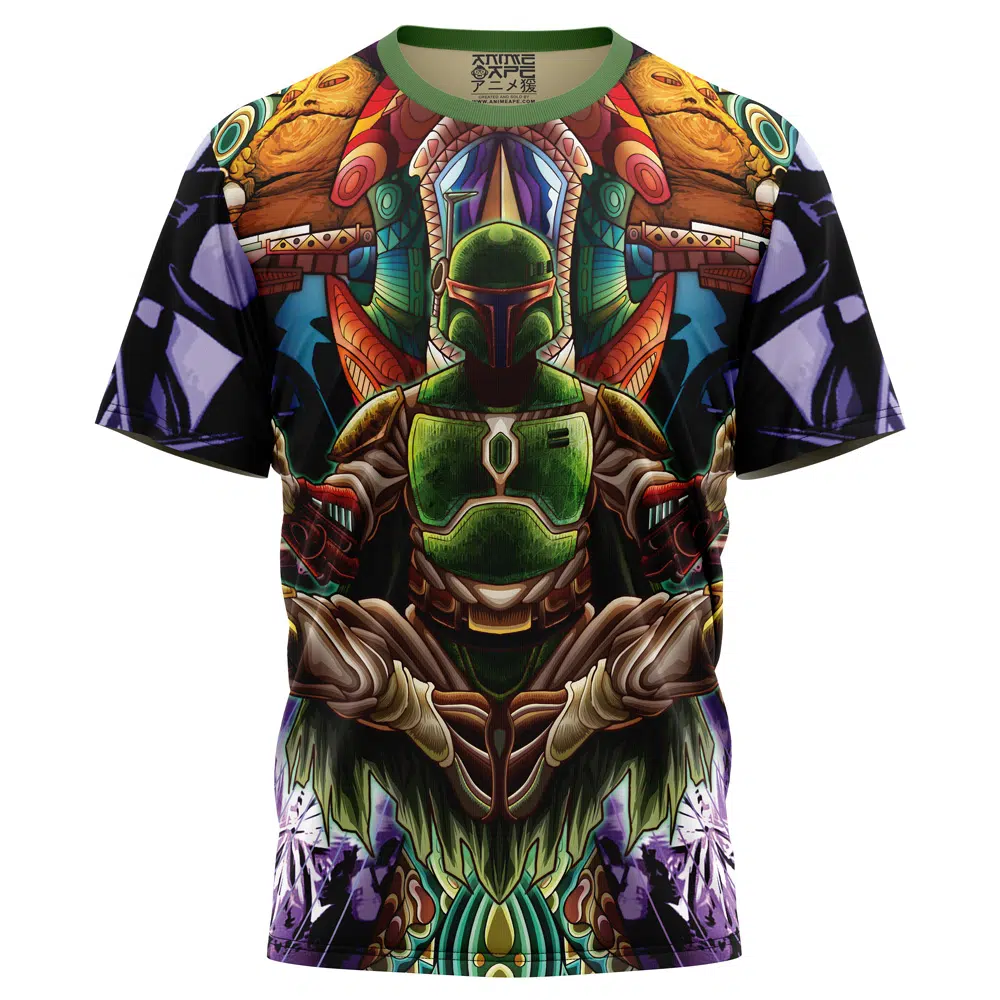 Buildercar - Trippy Boba Fett Star Wars T-Shirt