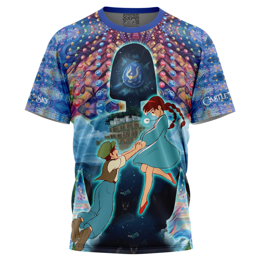 Buildercar - Trippy Castle in the Sky Studio Ghibli T-Shirt