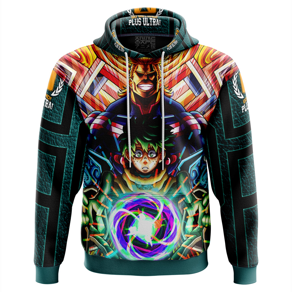 Buildercar - Trippy Deku x All Might My Hero Academia Hoodie