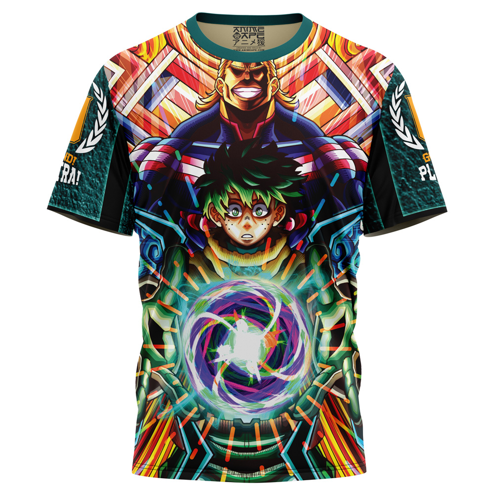 Buildercar - Trippy Deku x All Might My Hero Academia T-Shirt