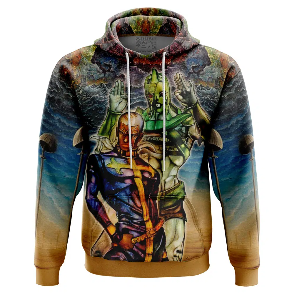 Buildercar - Trippy Enrico Pucci C-Moon Jojo’s Bizarre Adventure Hoodie
